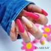 Confetti dropsy do zdobień 4 + pink 532 na paznokciach