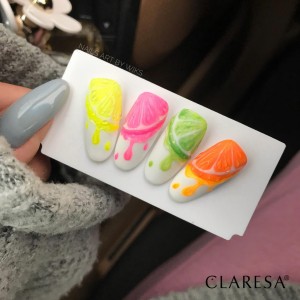 owocowe wzory na paznokcie z lakierami Neon 7, Fluo 2, Fluo 6, Fluo 1