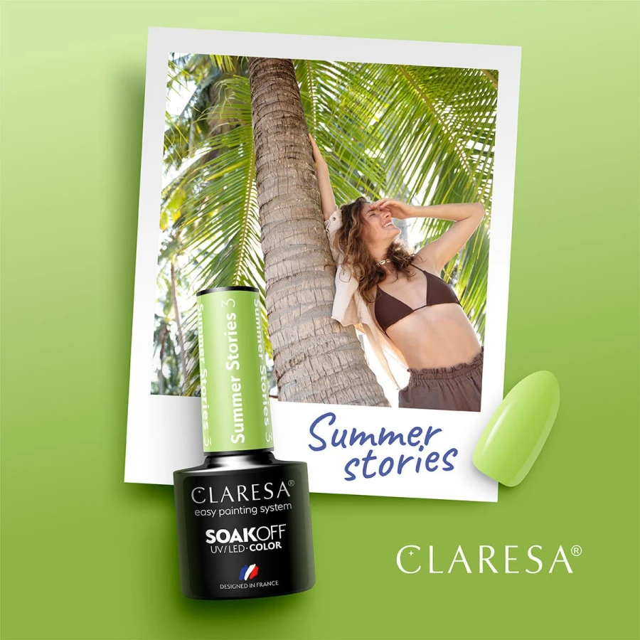 Claresa-Summer-Stories zielony lakier hybrydowy