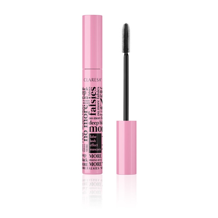 Claresa NO MORE FALSIES DEEP BLACK Pogrubiający tusz efekt sztucznych rzęs super czarny 10 g