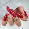 paznokcie hybrydowe czerwone Red 434