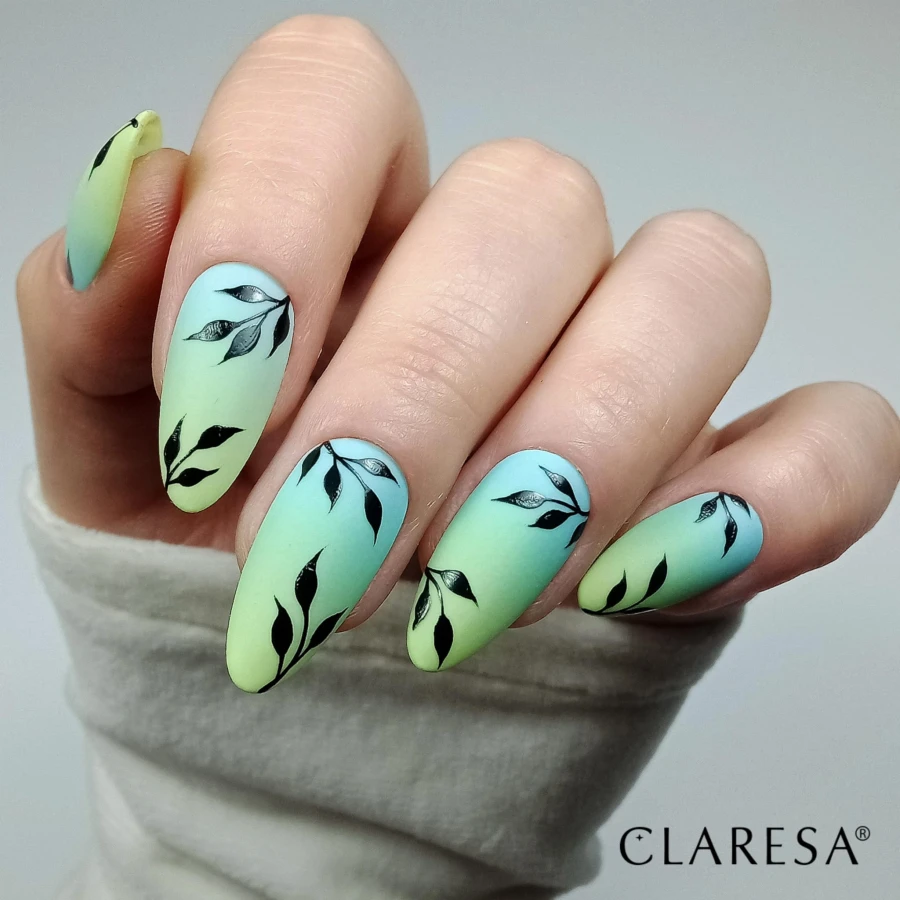Miętowe lakiery hybrydowe Mint 1,2,4 i czarny paint