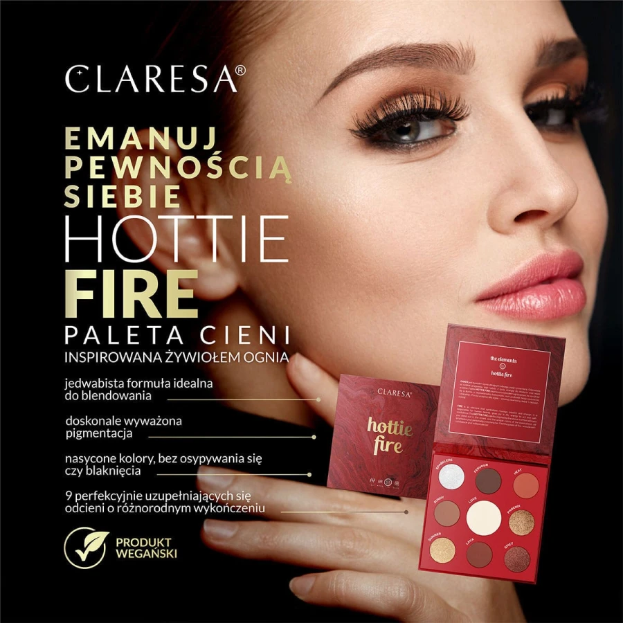 Claresa Paleta cieni do powiek HOTTIE FIRE