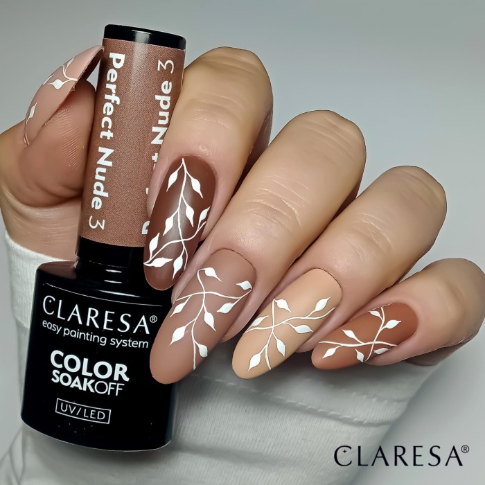 Perfect Nude 1, 3, 2, 5, 8 stylizacja paznokci hybrydowych brązy i beże
