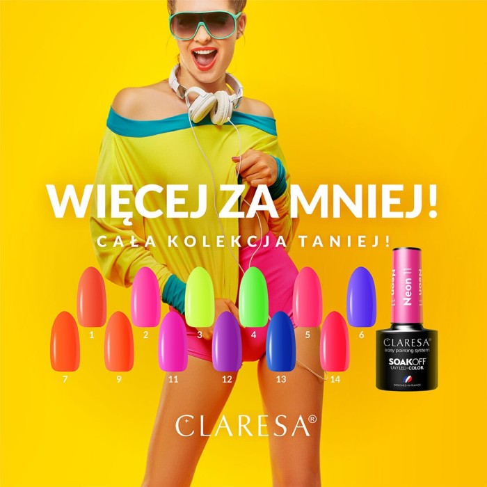 Claresa-Więcej-za-Mniej-Neon-cała-kolekcja