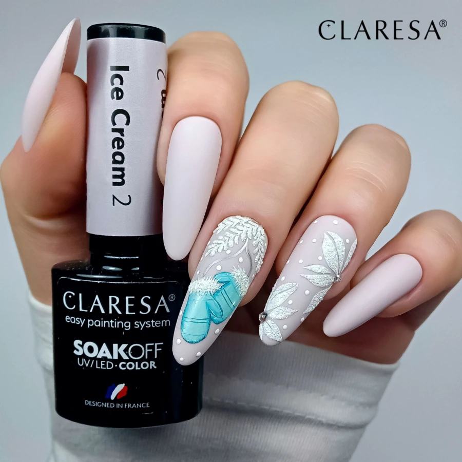 Ice Cream 2 z pyłkiem Quartz White Blue