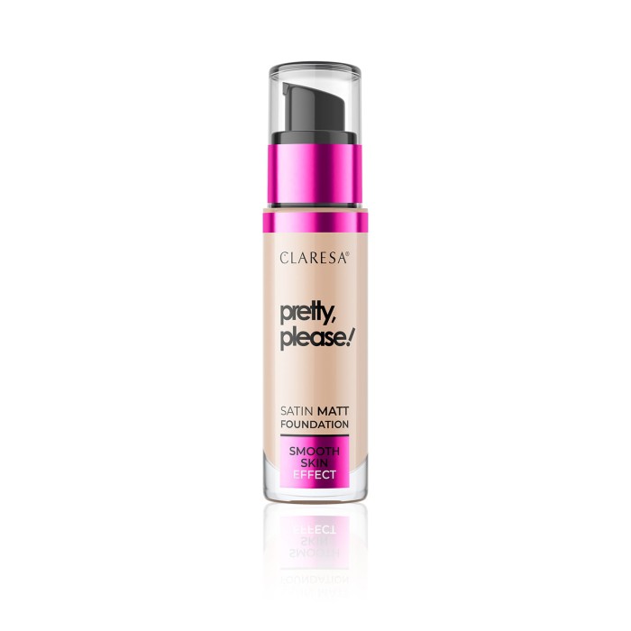 CLARESA PODKŁAD O SATYNOWO-MATOWYM WYKOŃCZENIU PRETTY, PLEASE! 05 DEEP-MEDIUM