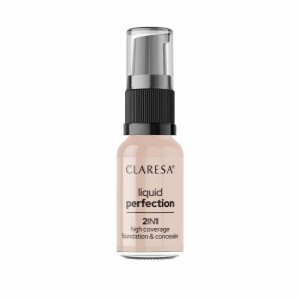 CLARESA 2W1 KOREKTOR I PODKŁAD KRYJĄCY LIQUID PERFECTION 103 COOL MEDIUM 18g