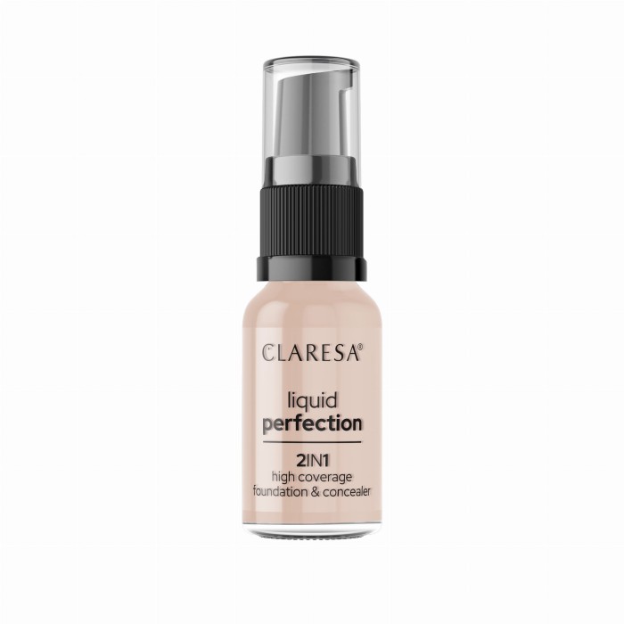 CLARESA 2W1 KOREKTOR I PODKŁAD KRYJĄCY LIQUID PERFECTION 103 COOL MEDIUM 18g
