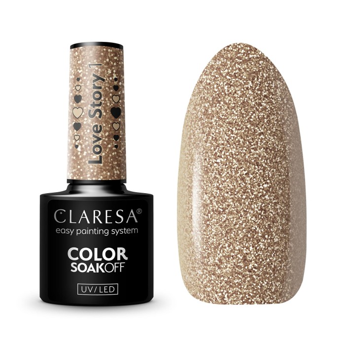 Claresa lakier hybrydowy Love Story 1 -5g
