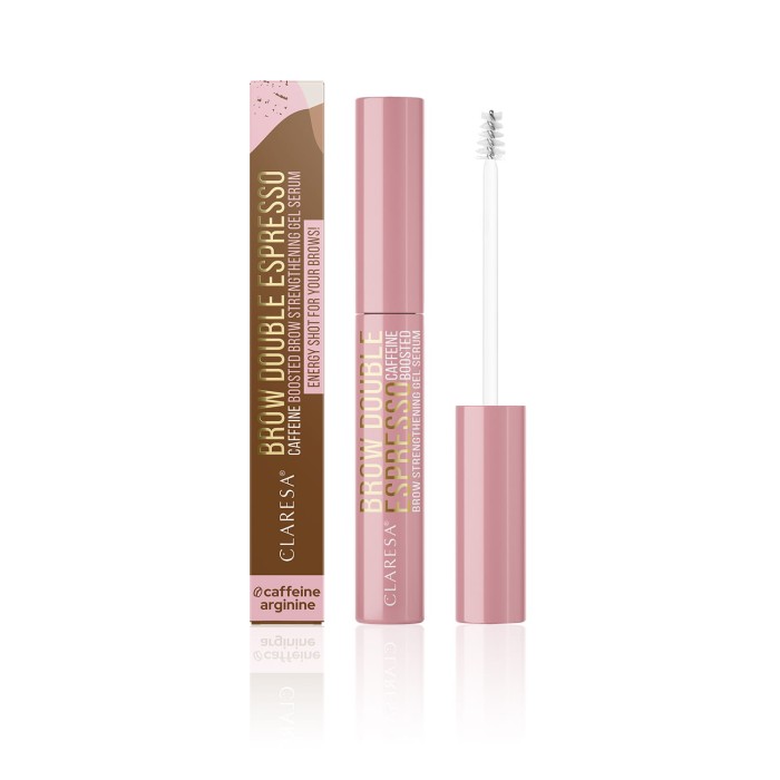 CLARESA Brow DOUBLE ESPRESSO wzmacniające żelowe serum do brwi 6g