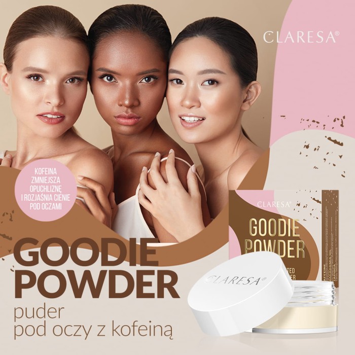 CLARESA GOODIE POWDER puder pod oczy z kofeiną 6g