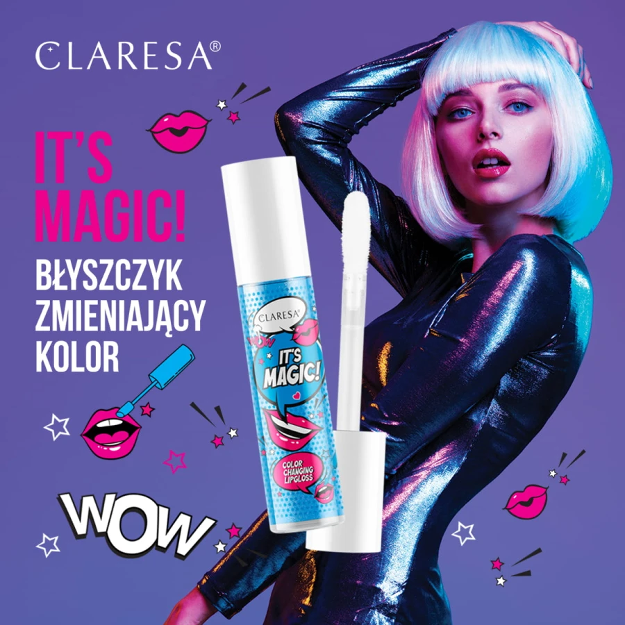 CLARESA IT’S MAGIC! błyszczyk zmieniający kolor 4,4g