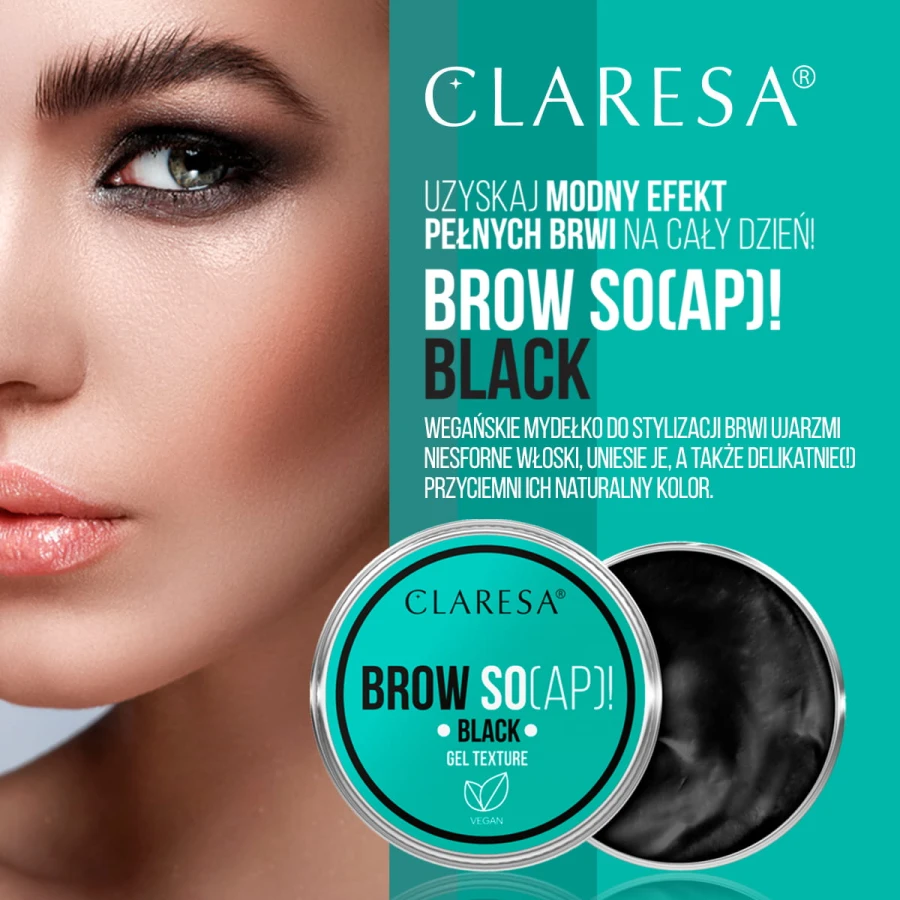 CLARESA Mydło do brwi BROW SO(AP)! BLACK 30ml