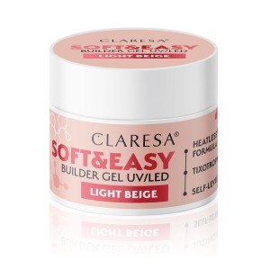 Claresa Żel budujący SOFT&EASY builder gel light beige 45g