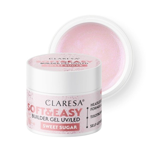 Claresa Żel budujący SOFT&EASY builder gel sweet sugar 12g