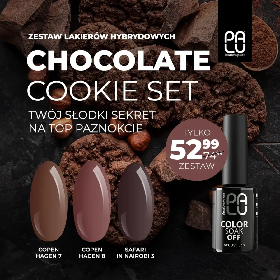 Zestaw lakierów hybrydowych w kolorach czekolady