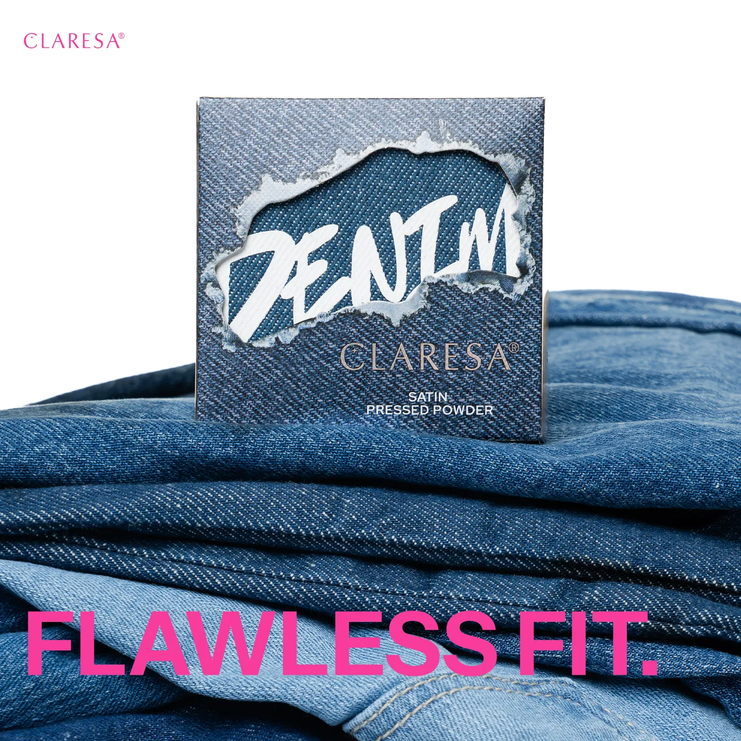 Claresa DENIM Satin Pressed Powder satynowy prasowany puder