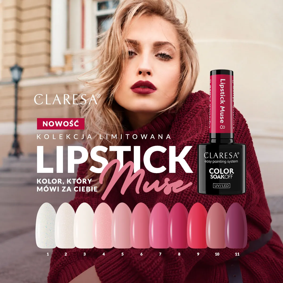 Claresa Lipstick Muse limitowana kolekcja