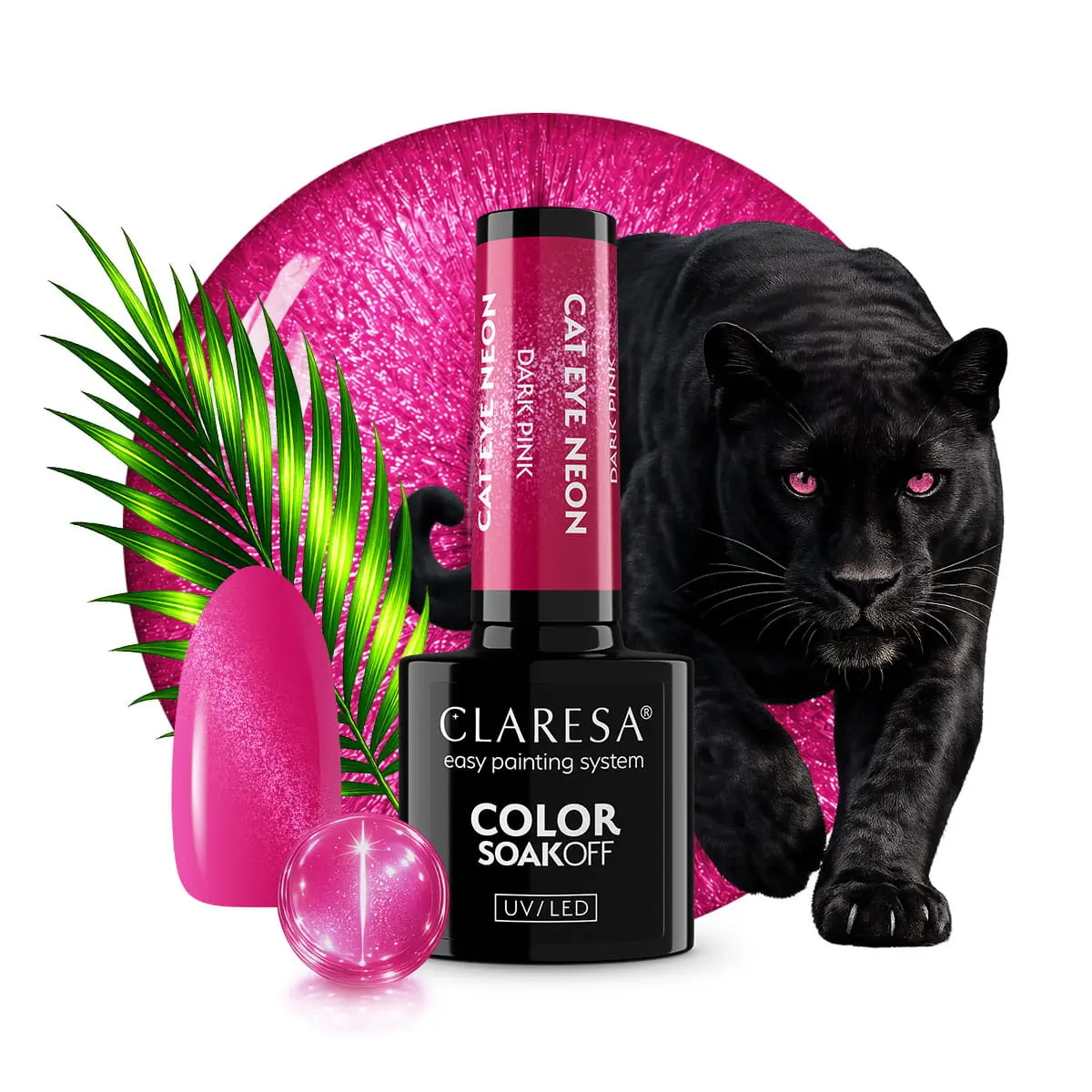 Claresa Neon Cat Eye Dark Pink
