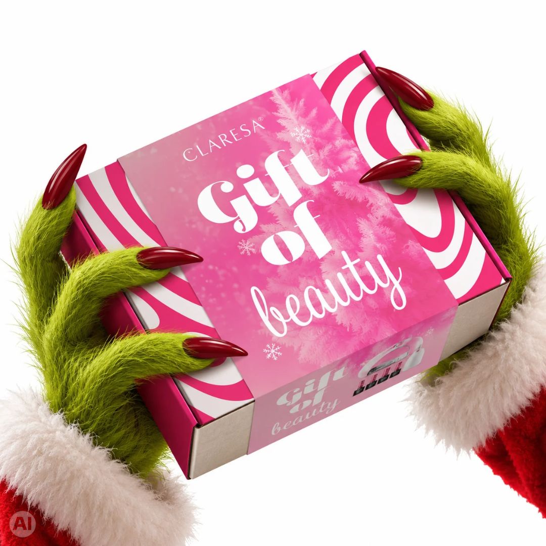 Claresa Gift of Beauty zestaw startowy do manicure z lampą