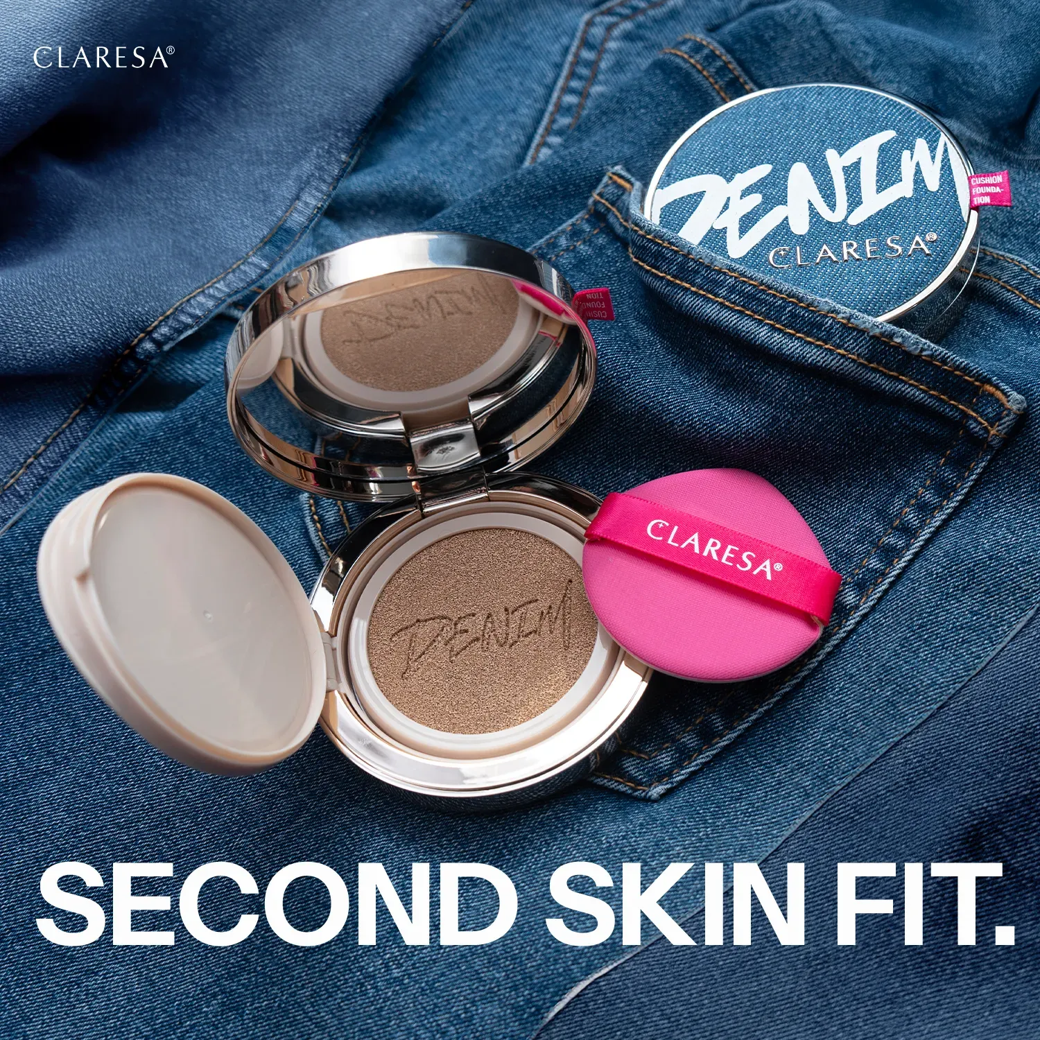Claresa DENIM Cushion Foundation podkład w poduszce