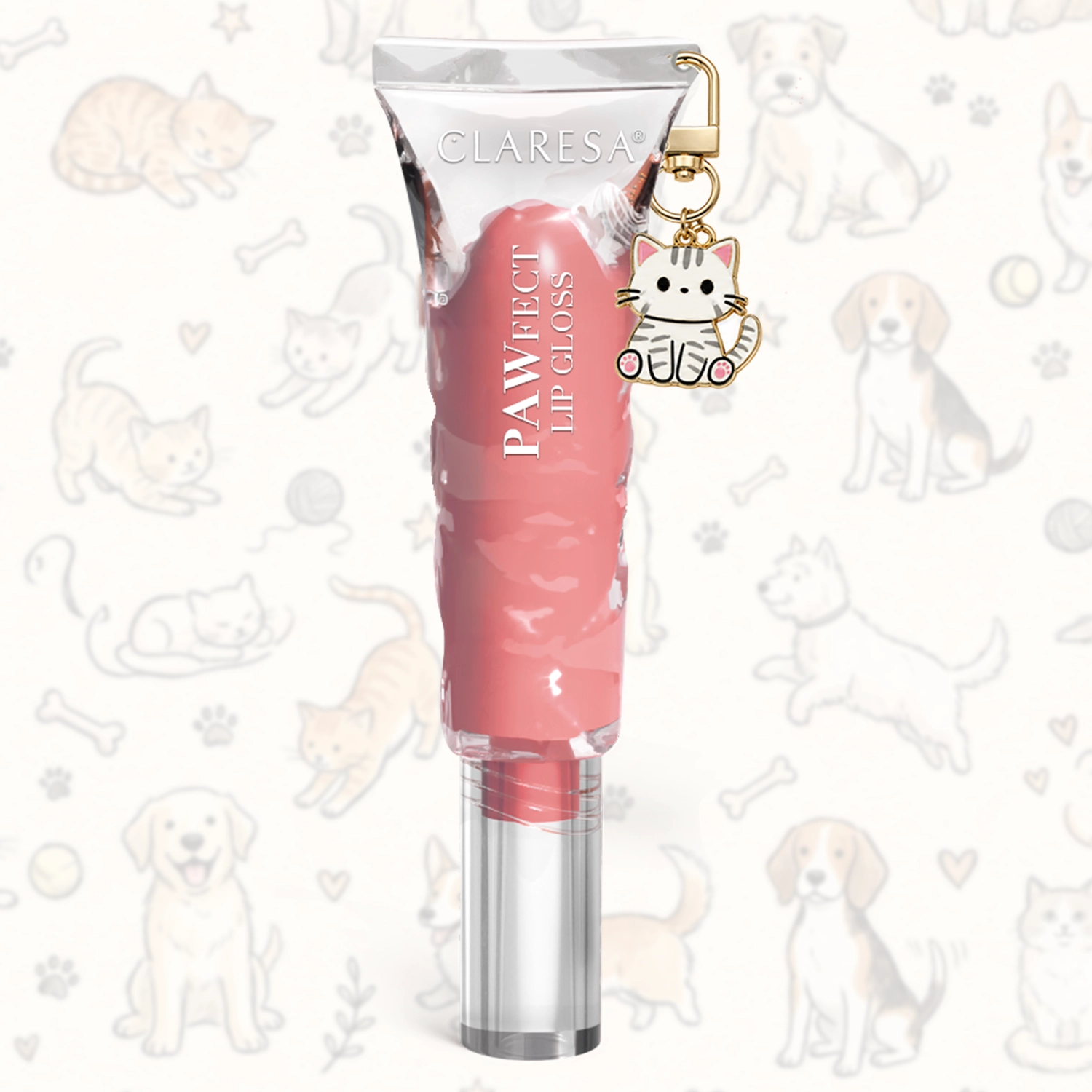 Claresa PAWfect Lip Gloss – błyszczyk z zawieszką