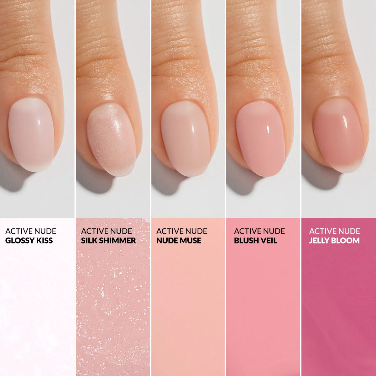 Claresa Active Nude – wszystkie odcienie swatch