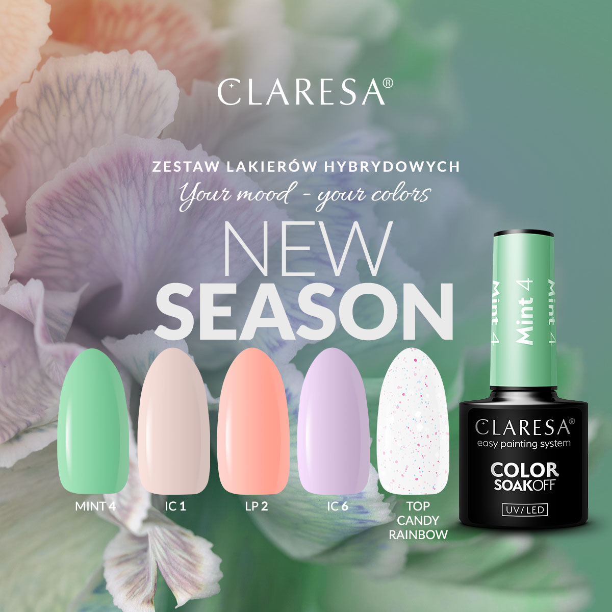 Claresa-New-Season-zestaw-lakierów-hybrydowych