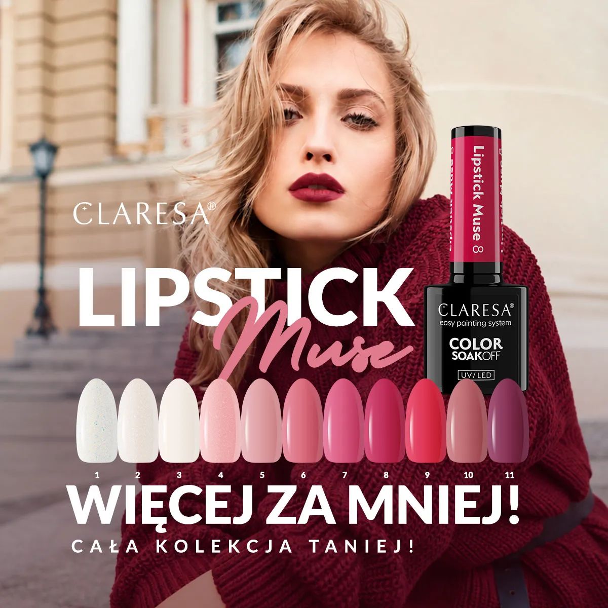 Claresa-Lipstick-Muse_zestaw_lakierów_hybrydowych